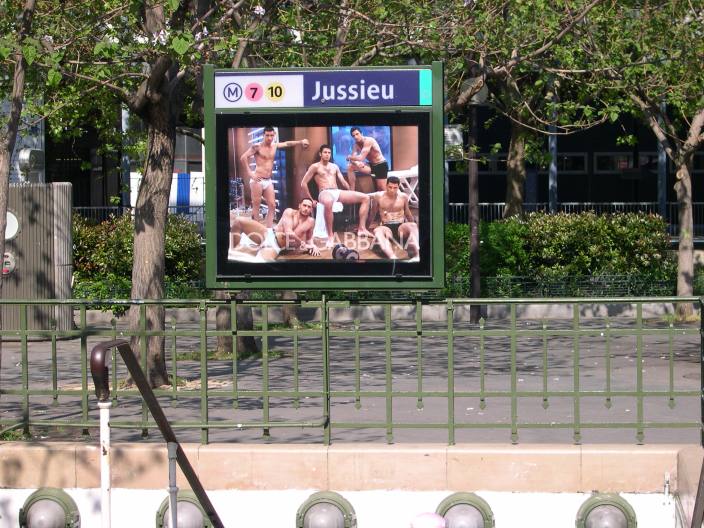  publicité du métro Jussieu
